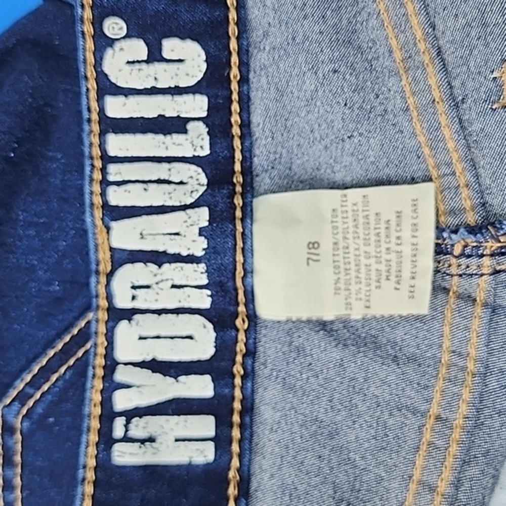 HIDRAULIC Women's blue Stretch skinny jean size 7/8 - Picture 10 of 12